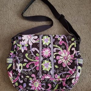 Vera Bradley Purple Punch Crossbody Bookbag